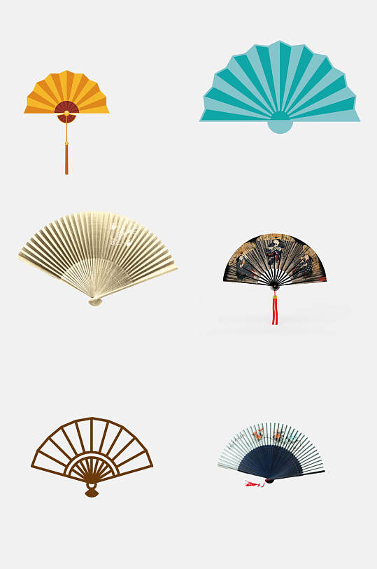 水彩折扇图片-水彩折扇素材下载-众图网