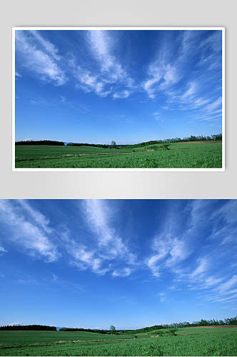 蓝色天空自然风景高清图片