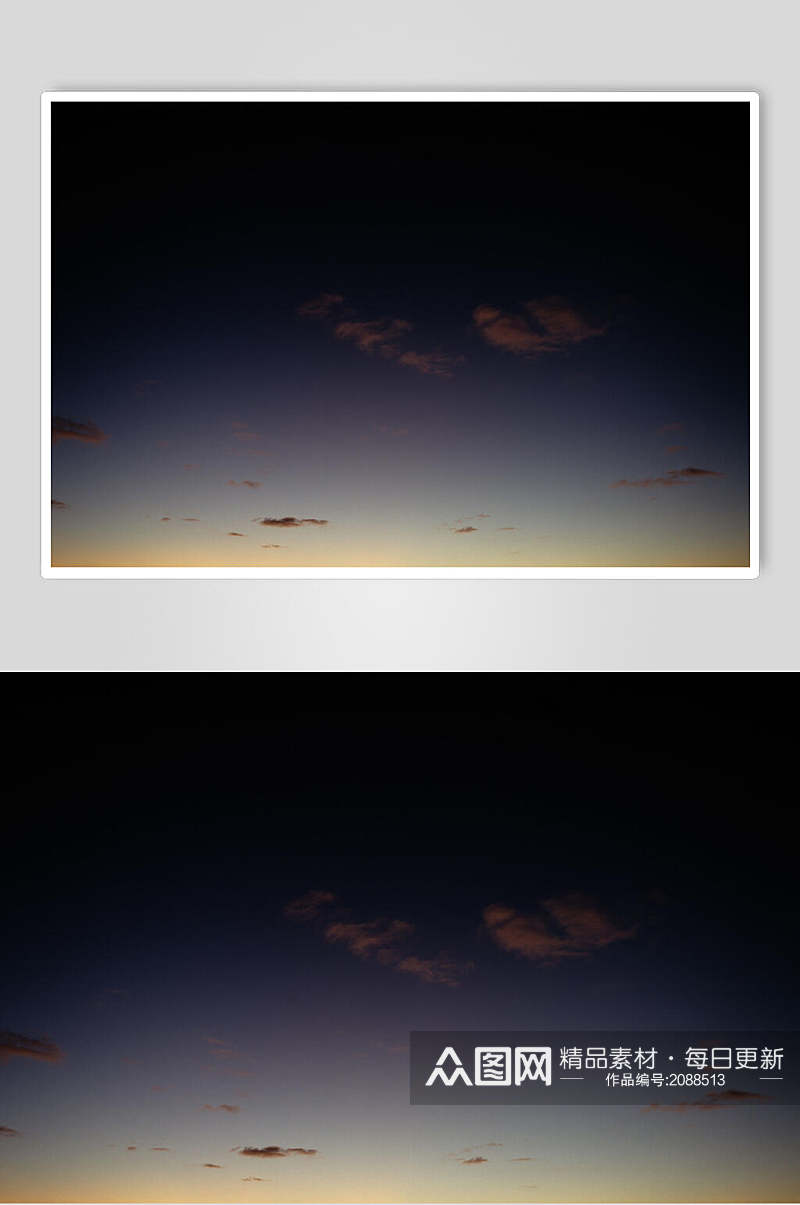 云朵夜空图片素材