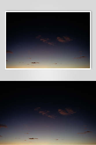 云朵夜空图片