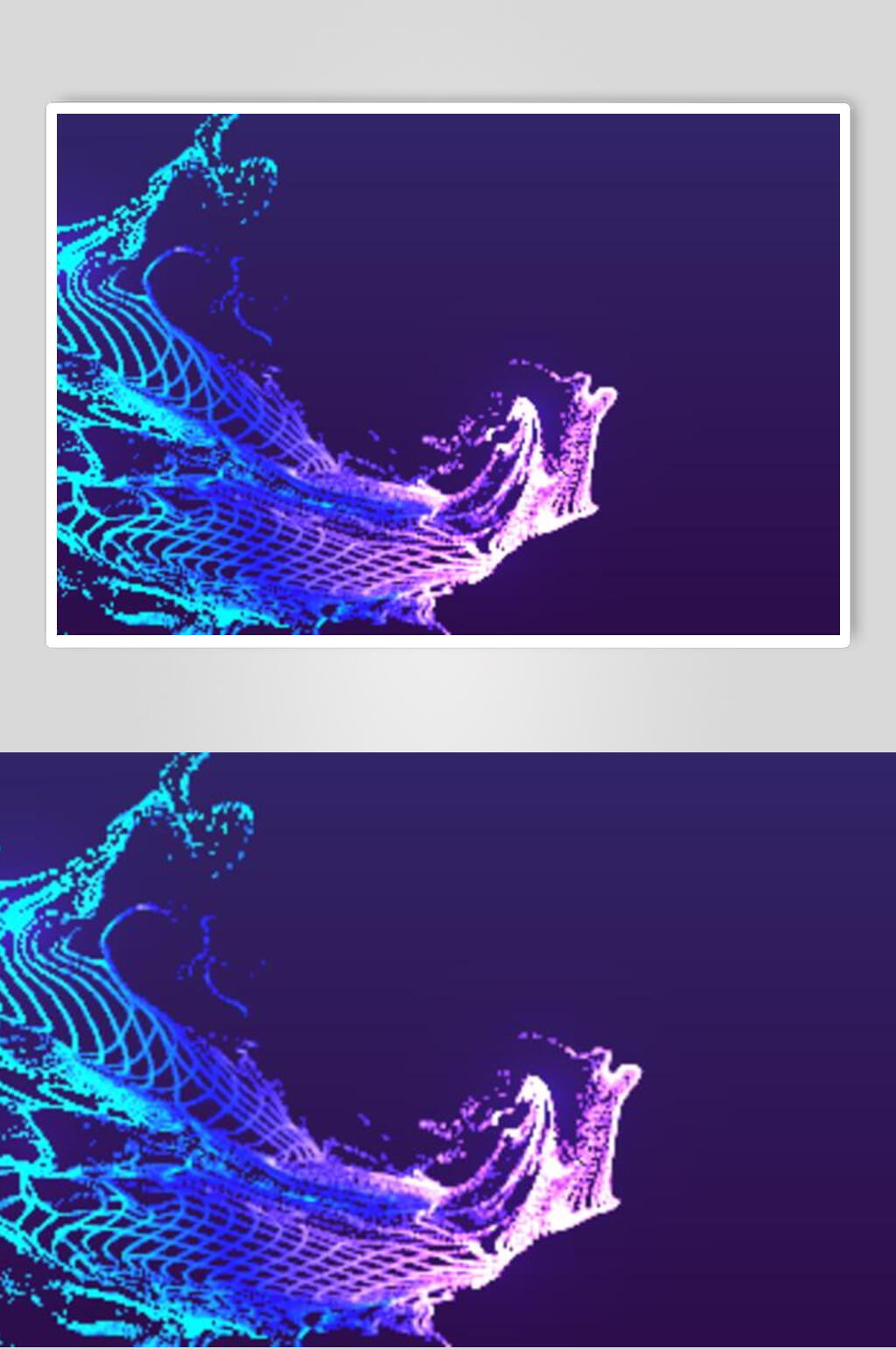 海浪渐变线条元素设计素材素材