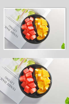 芒果西瓜水果食物图片