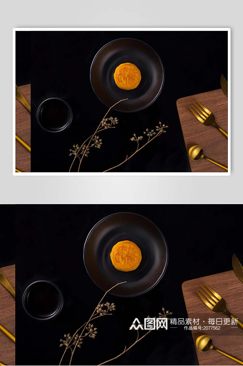 新鲜美味中秋节月饼图片素材