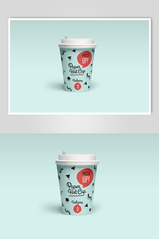 高端大气奶茶包装贴图样机