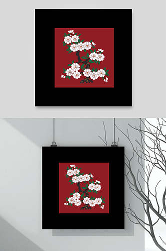 红色中式古典传统花纹背景素材转换