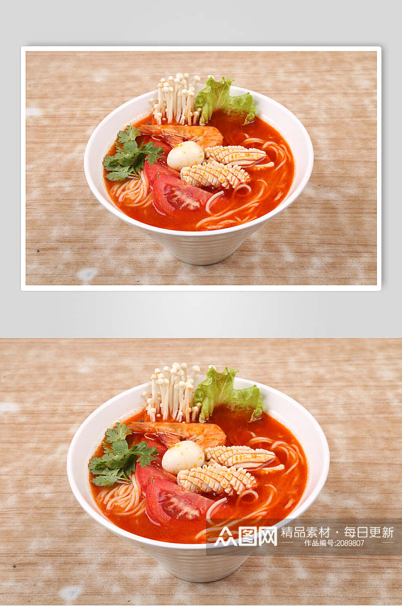 美味海鲜米线食物图片素材