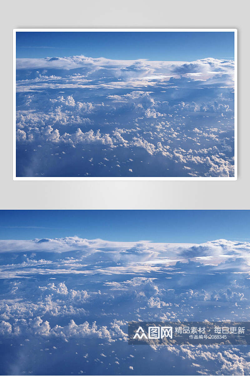 蔚蓝云海天空云彩风光摄影图片素材