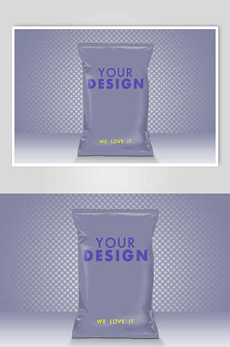时尚紫色包装贴图LOGO展示样机效果图