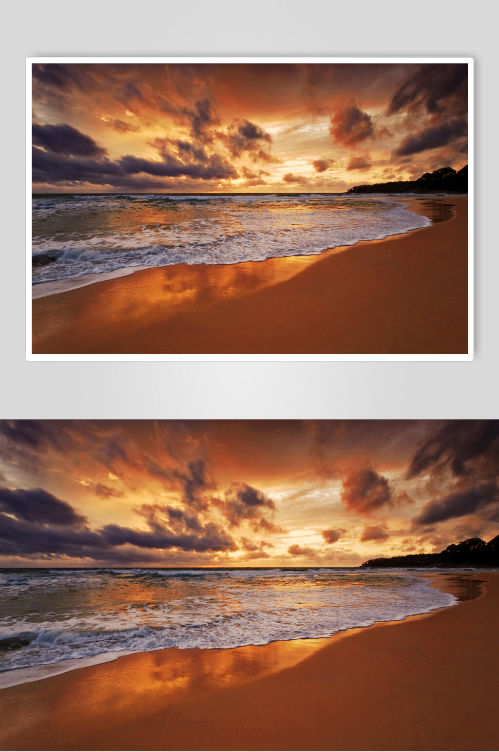 河伯河流夕阳黄昏高清图片素材
