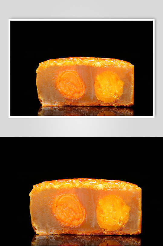 双黄莲蓉中秋节月饼食品图片