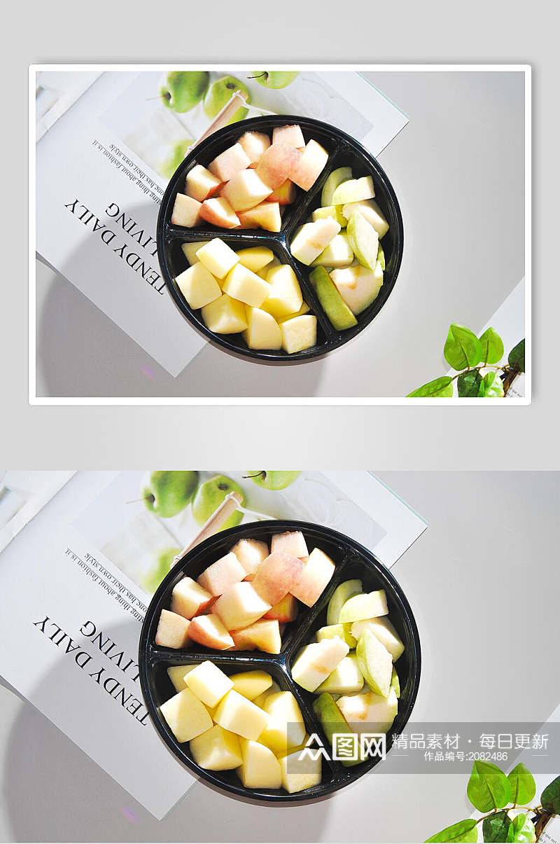 健康美味苹果番石榴哈密瓜水果图片素材