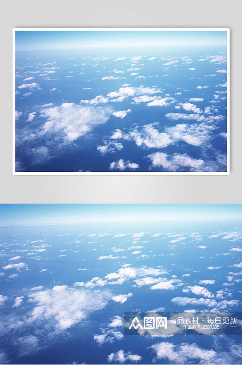 自然天空云彩干净图片素材