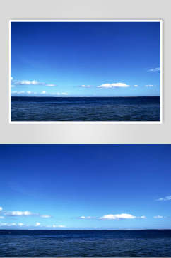 纯净蓝色天空高清摄影图片