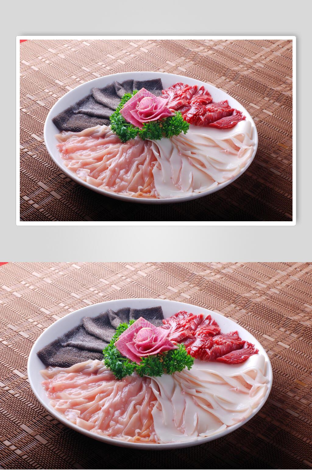 牛肉牛杂拼盘火锅食料餐饮美食图片素材