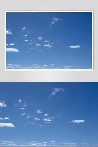 纯净蓝天白云图片