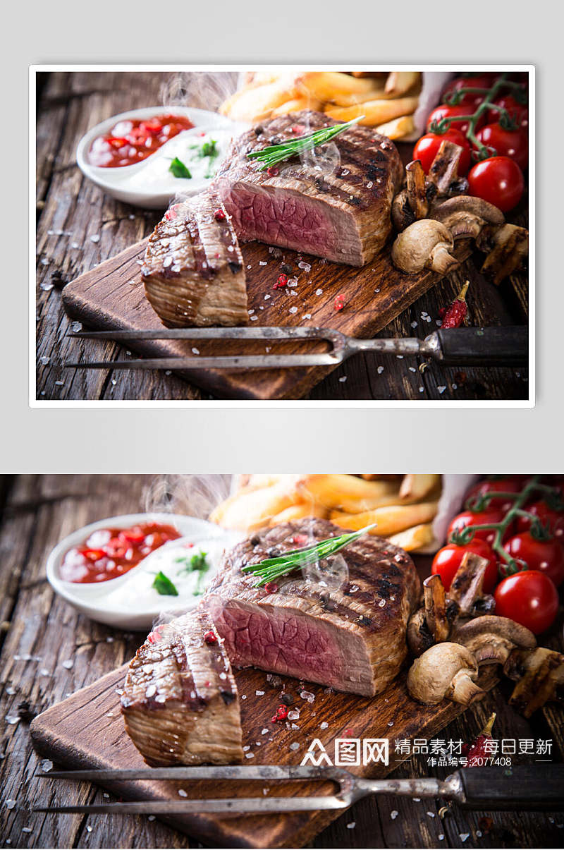 特色西餐牛排食品摄影图片素材