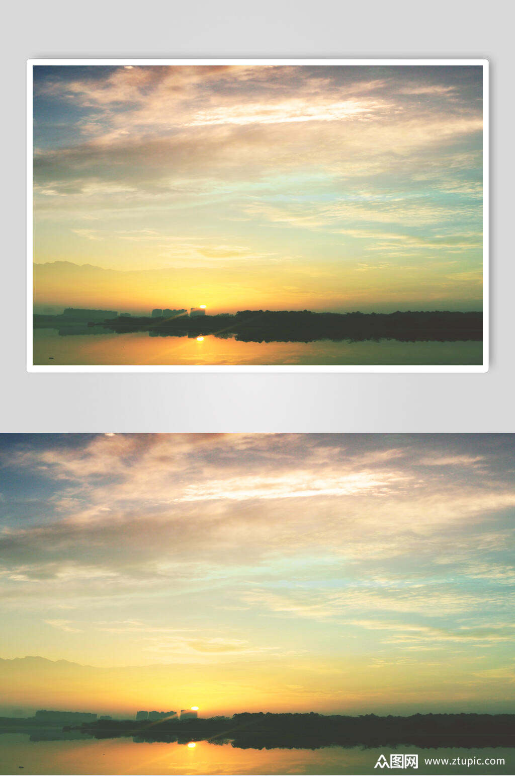 天空云彩朝霞晚霞风景摄影图片素材