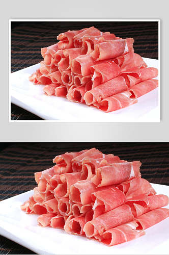 涮羊肉美食摄影图片