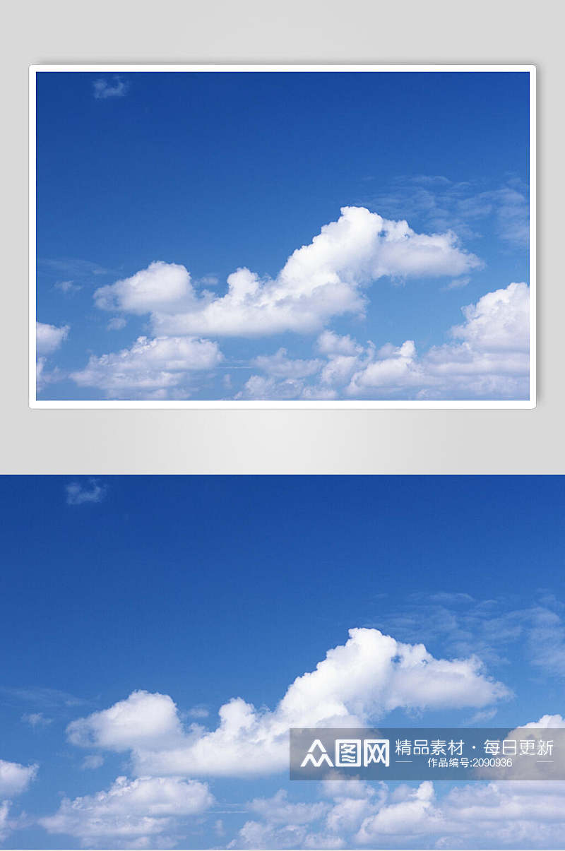 晴朗蓝天白云图片素材
