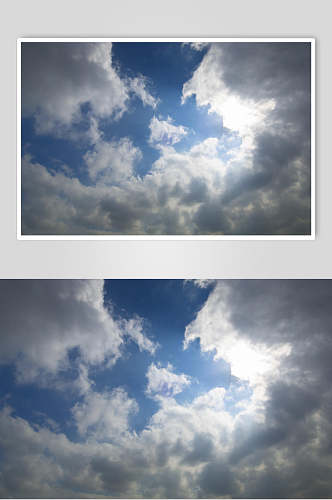 蓝天白云阴天乌云图片