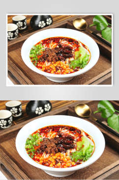红油酸菜米线食品图片