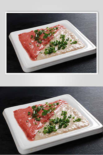 拼盘肉滑火锅食料食物摄影图片