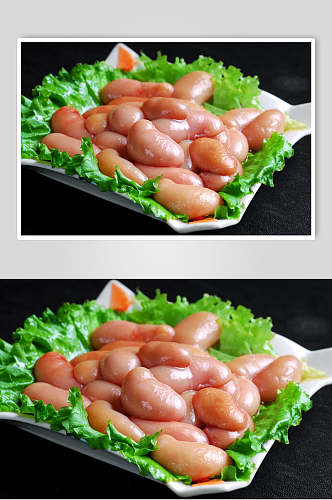 鸡肾火锅食料食物图片