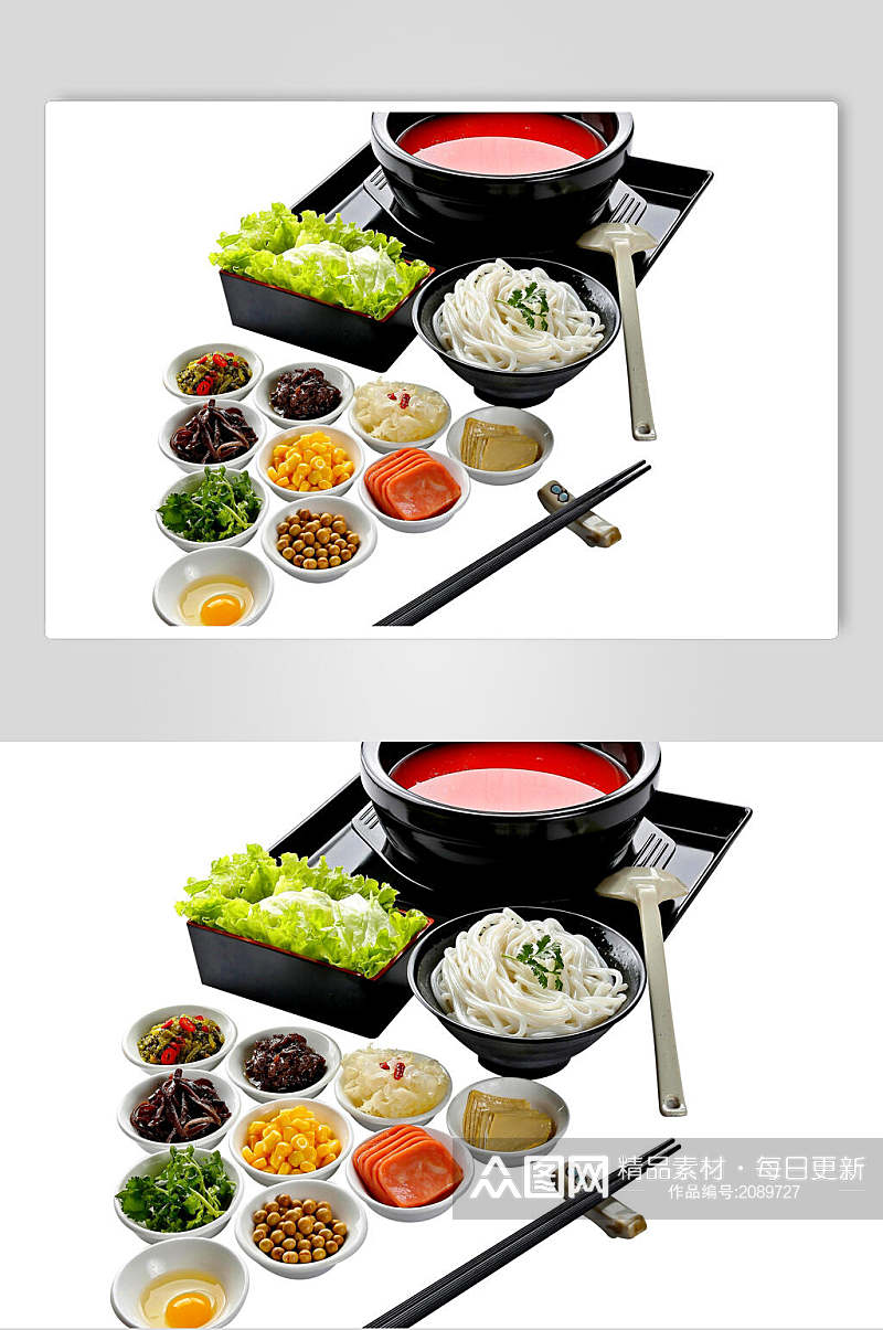 红油火锅米线美食图片素材