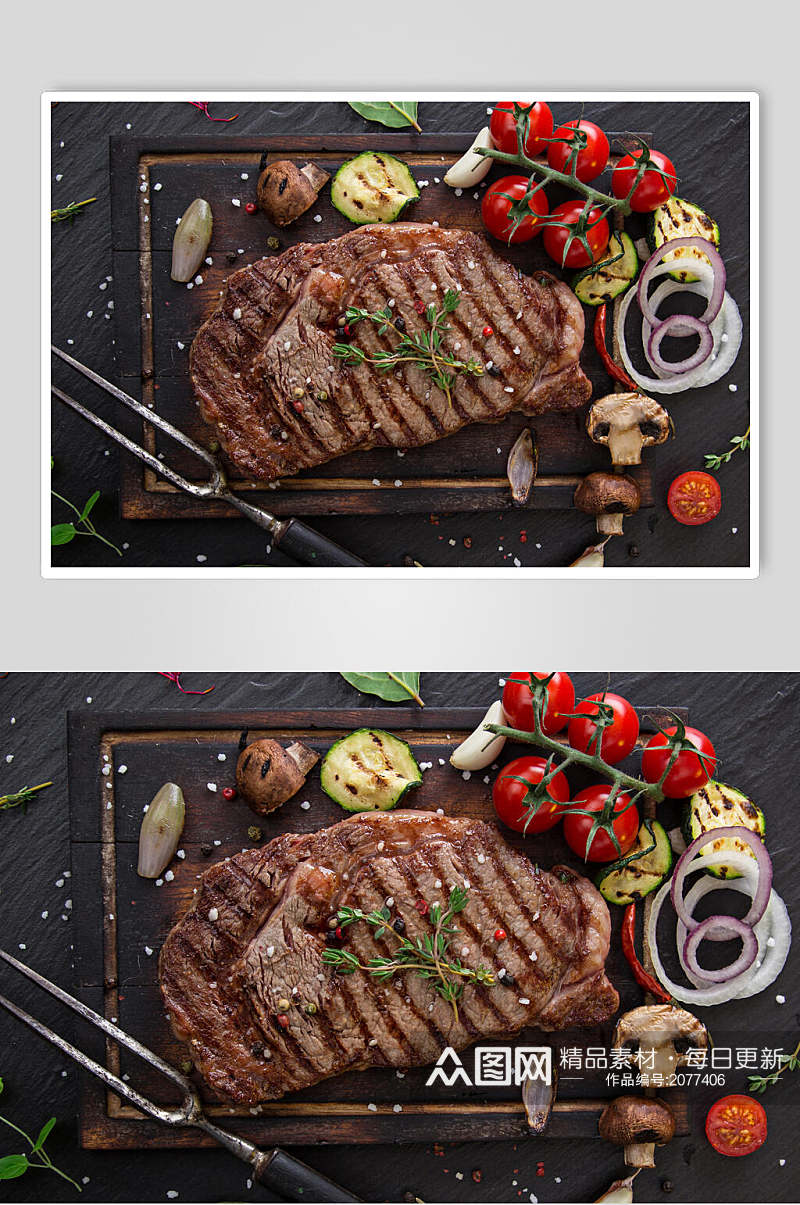特色西餐牛排食品摄影图片素材