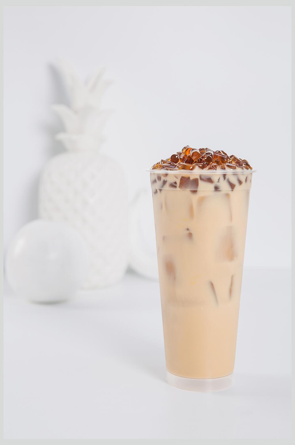 美味烧仙草果汁奶茶摄影图片素材