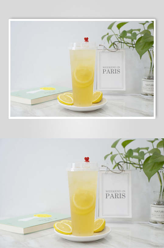 清爽招牌柠檬果汁食品图片
