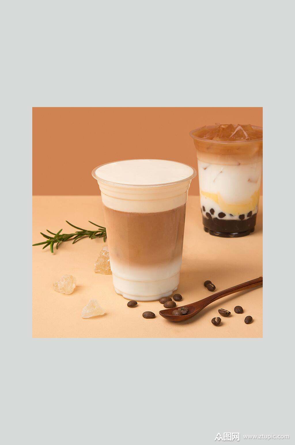 黑糖珍珠奶茶食物摄影图片素材