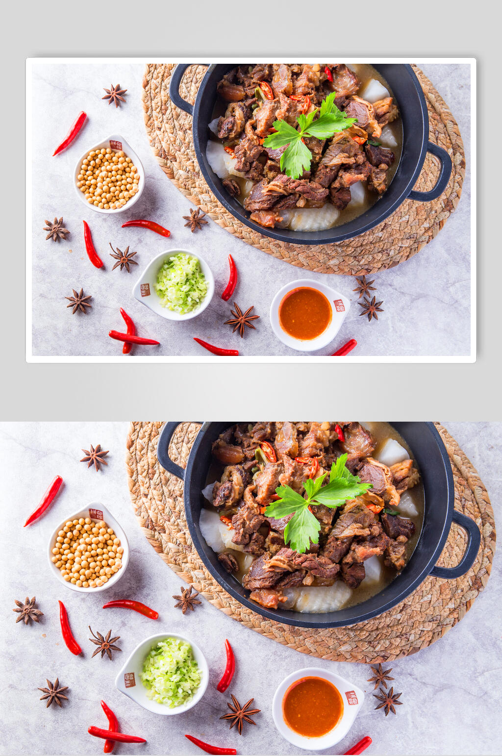 萝卜牛腩煲图片素材