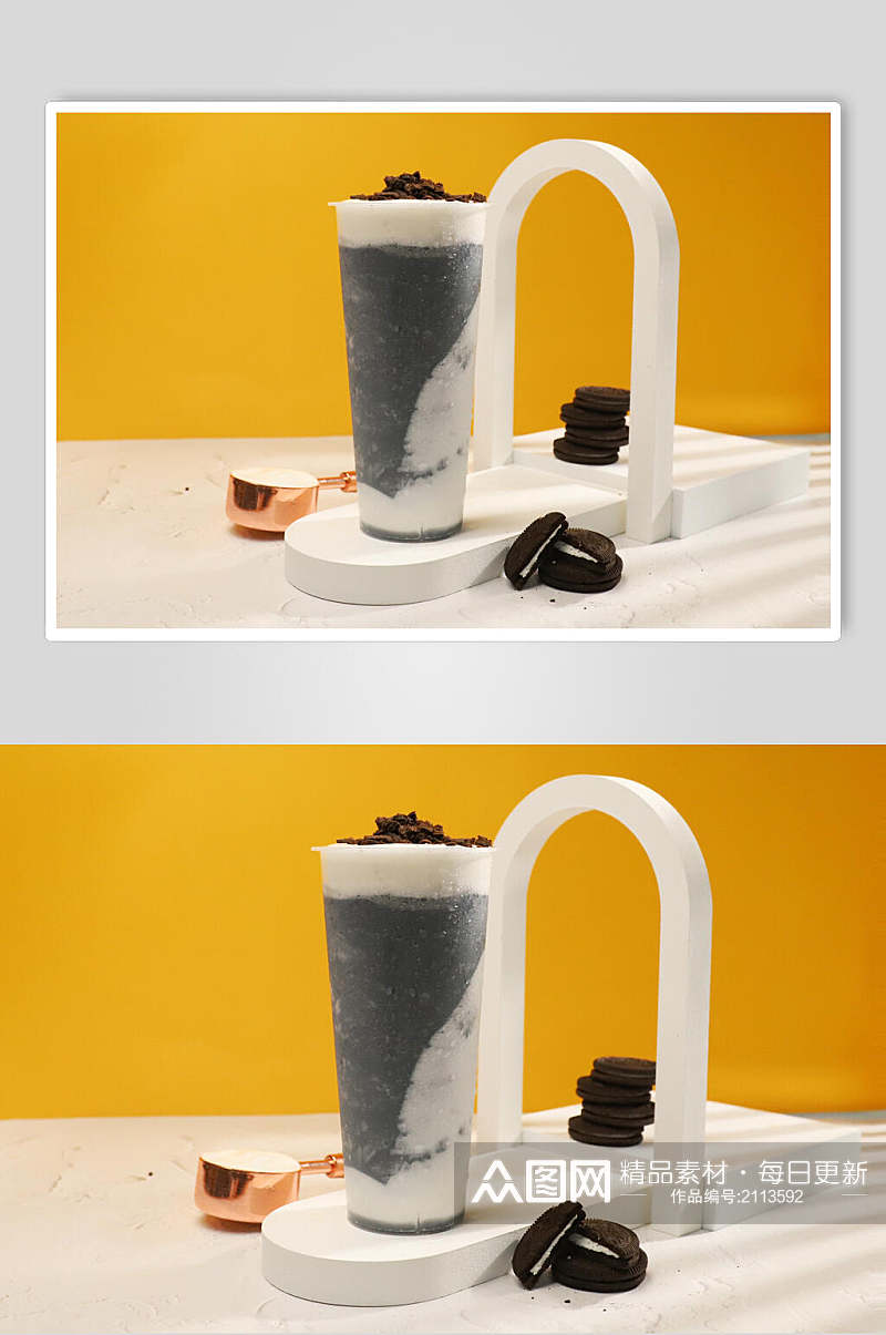 奥利奥果汁奶茶美食图片素材