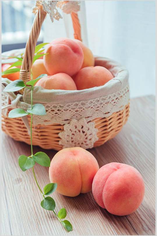 水蜜桃水果食物图片