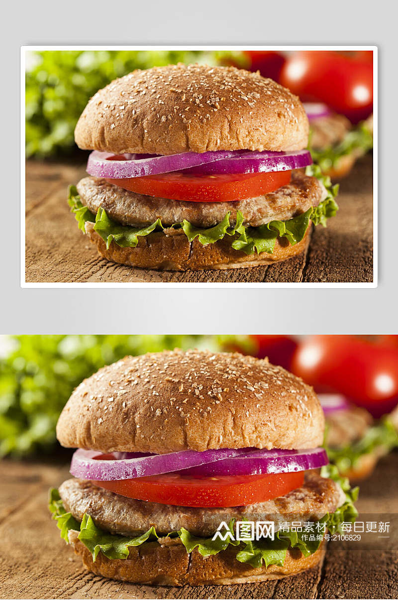 西餐汉堡炸鸡高清图片素材