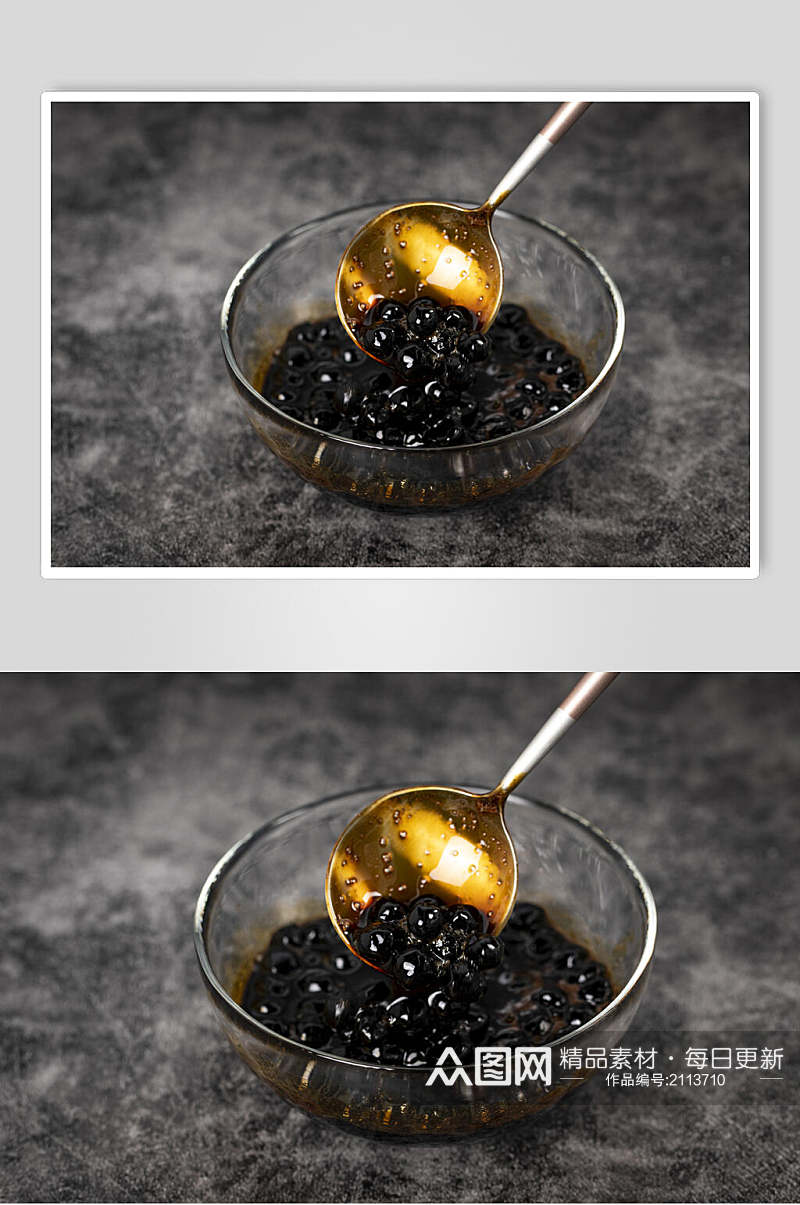 黑糖珍珠果汁高清图片素材