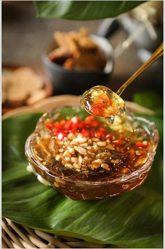 简约大气巧克力冰粉图片