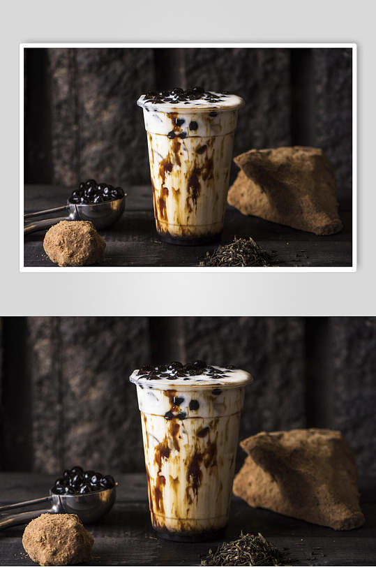黑糖珍珠抹茶果汁奶茶食物高清图片立即下载美味黑糖果汁奶茶图片黑糖