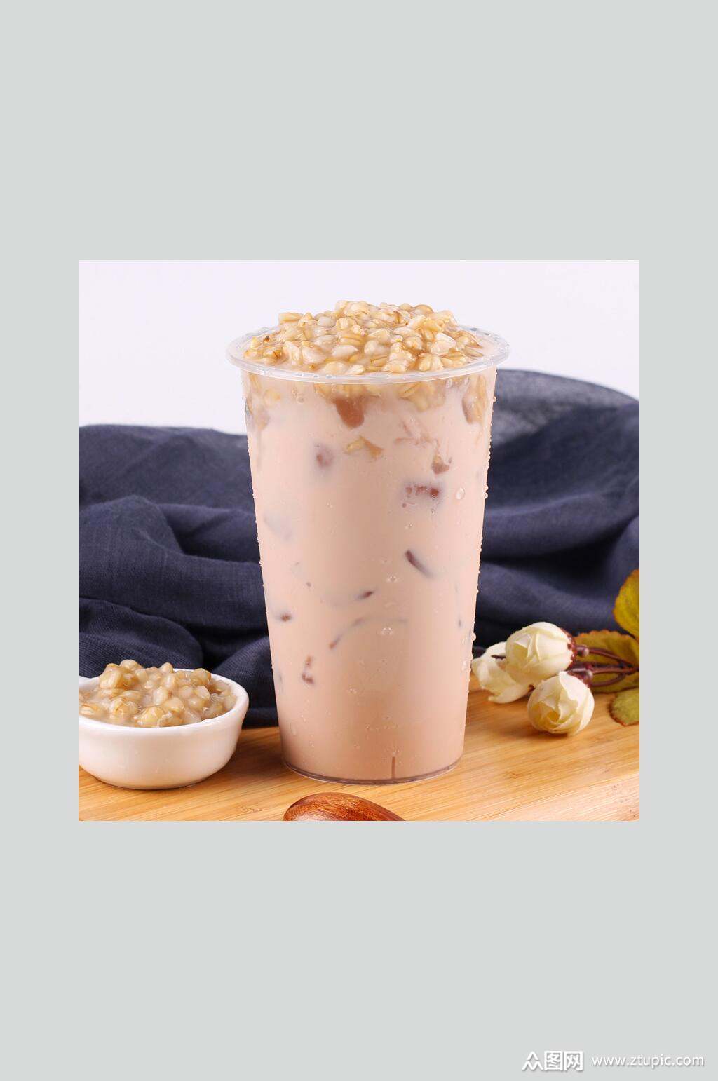 坚果奶茶食物摄影图片素材