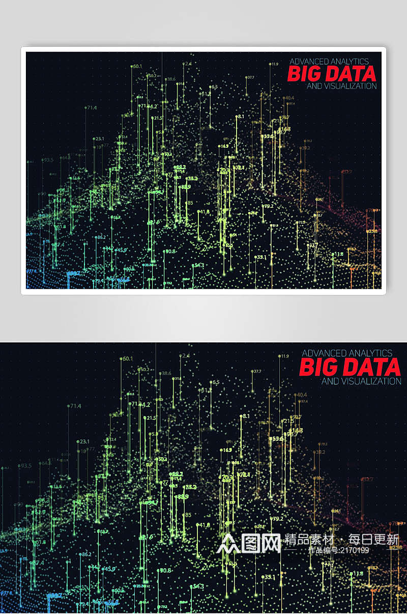 科技风数据化信息图表矢量素材素材