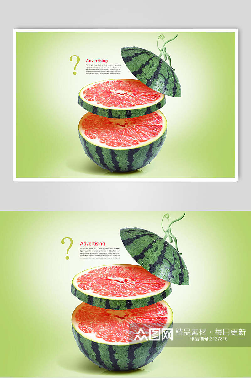 西瓜水果美食图片素材