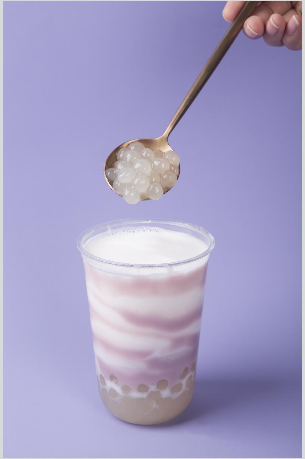 芋圆果汁奶茶高清图片素材