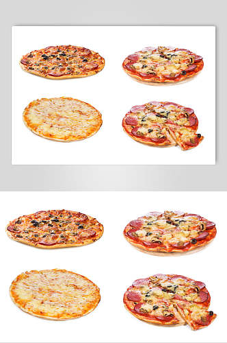 招牌美式披萨美食高清图片