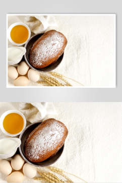 鸡蛋烘焙面包场景图片