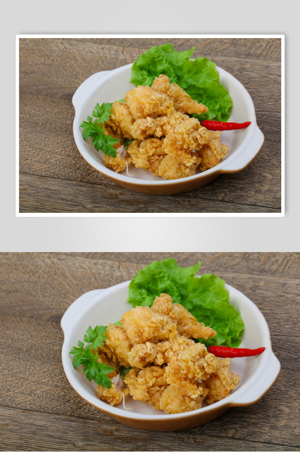 香脆鸡块汉堡炸鸡食品图片素材