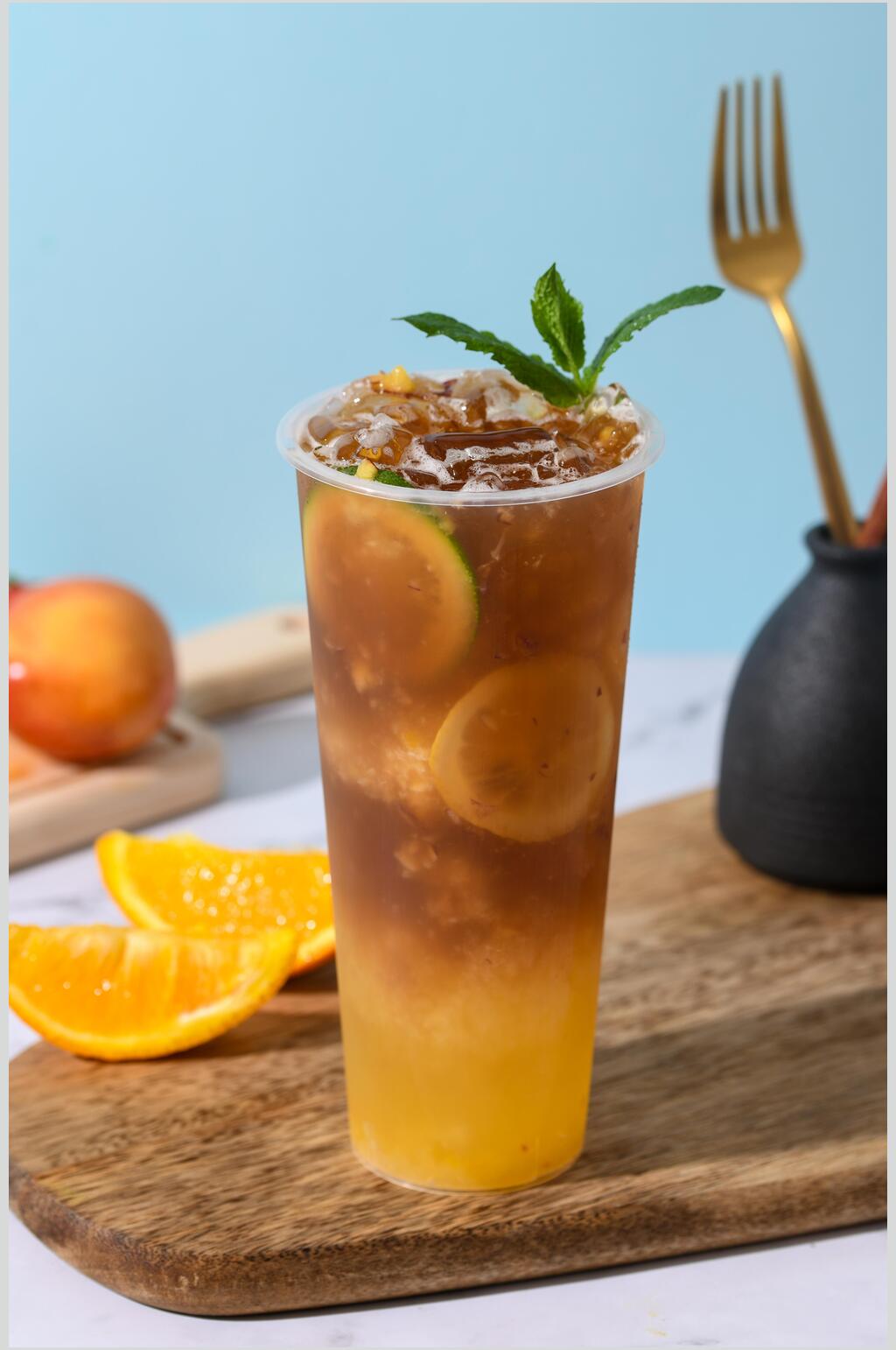 橙汁果汁奶茶美食图片素材
