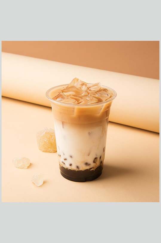 黑珍珠奶茶摄影图片