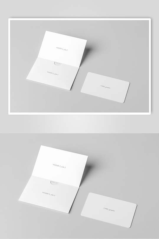 简约时尚生日卡片样机