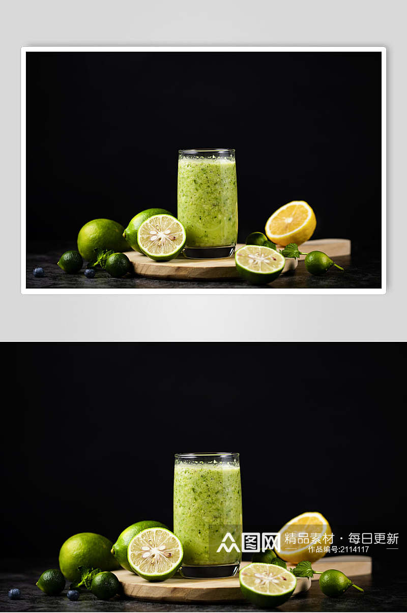 夏日柠檬果汁奶茶美食摄影图片素材